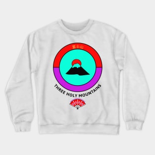 Fuji San, Three Holy Mountains Crewneck Sweatshirt